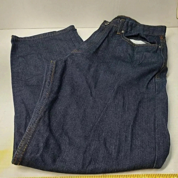 ROCAWARE CLASSIC FIT DARK BLUE DENIM JEANS 34/34, INSEAM 32.5" - Picture 1 of 4